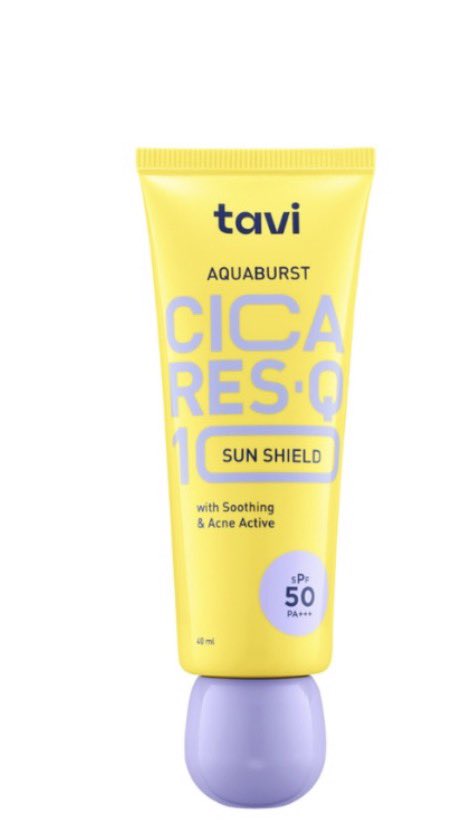 Nadiisootd's tweet photo. Kalau kamu kulitnya lagi ada banyak jerawat meradang... cobain sunscreen Tavi yang kuning ini deh. This one might help, bikin jerawatnya jadi cepat kalem dan lebih mereda

https://t.co/JxV8KcTCqV https://t.co/MnlVPA1c0d