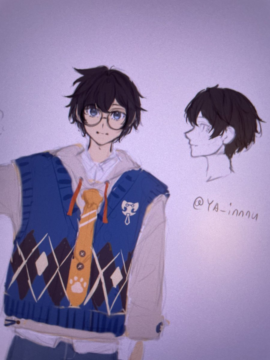 YA_innnu's tweet photo. キャラデザねりねり https://t.co/CduIGl82F4
