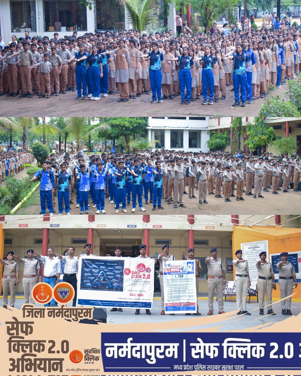 Spnarmadapuram's tweet photo. If you or someone you know becomes a victim of cyber fraud, report it immediately! Call 1930
Stay alert, stay safe
#CyberSecurity #OnlineFraudAlert #CyberCrimeAwareness #NarmadapuramPolice #MPPolice #SafeInternet #CyberSafety #CyberCrimeHelpline1930 #PhishingScam #DigitalIndia https://t.co/M9ASILU9FU