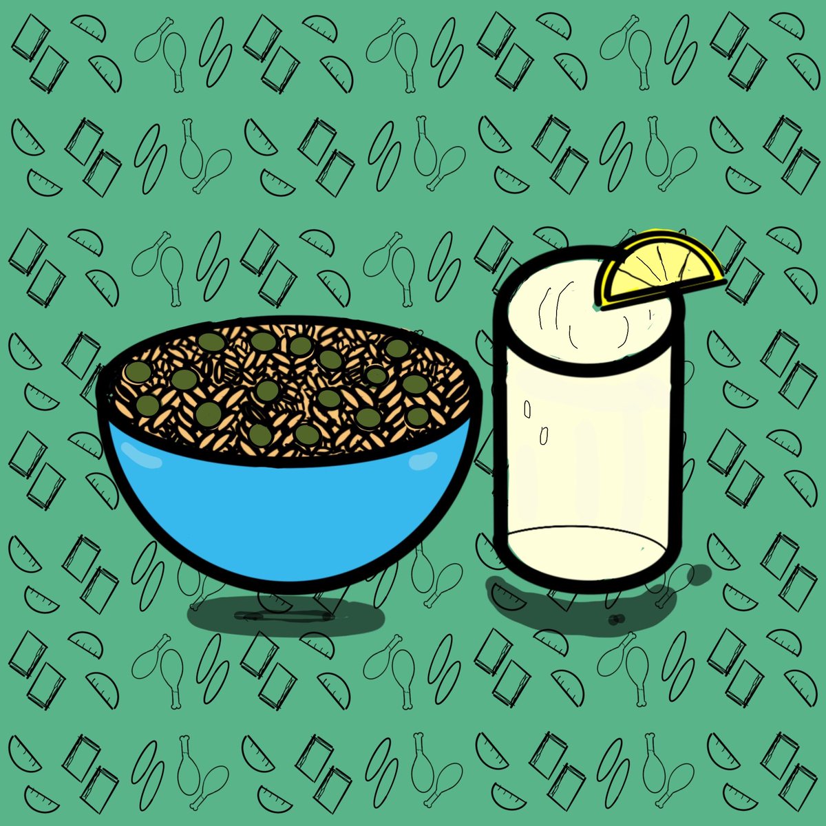 Sassystephb's tweet photo. Poem of the day is live on my substack. It’s about loving between cultures via food, because food  and love are the ultimate unifying forces. It’s called Arroz con gamdules https://t.co/aLnfMKuA0r