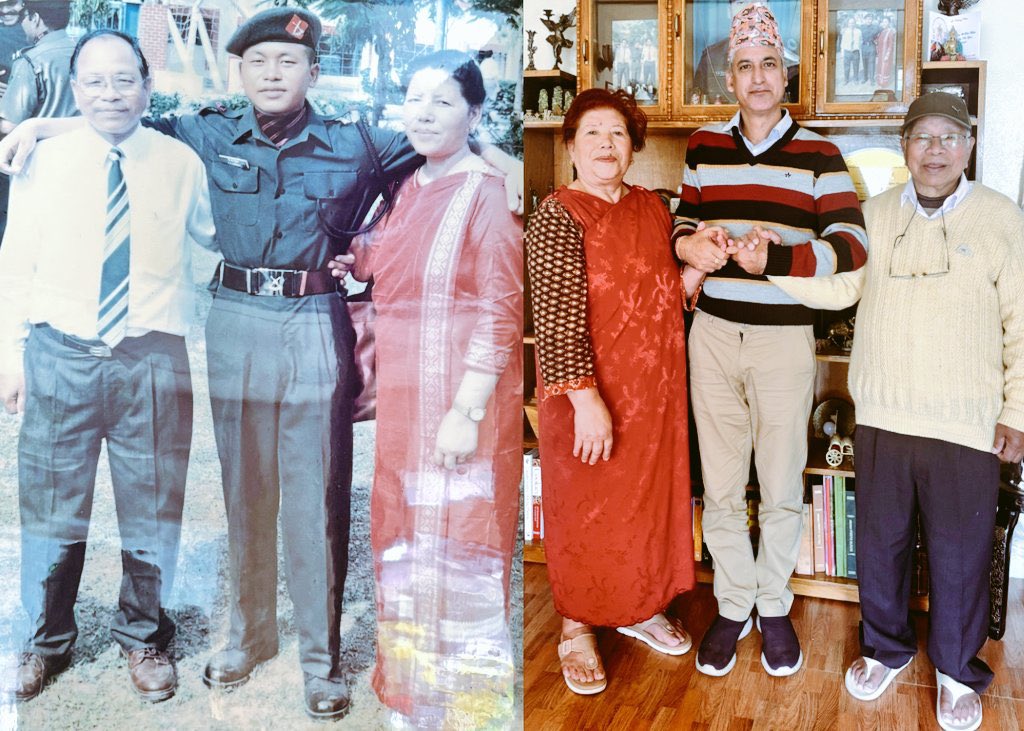 37VManhas's tweet photo. CAPT KEISHING CLIFFORD  NONGRUM
Maha Vir Chakra
12JAKLI #IndianArmy

with his parents and when I could visit them at Shillong.
Today they completed 27 years sans Clifford who was immortalised fighting pakis in #KargilWar #OnThisDay in 1999.
#FreedomisnotFree a few pay #CostofWar. https://t.co/AjmhsoWNkK