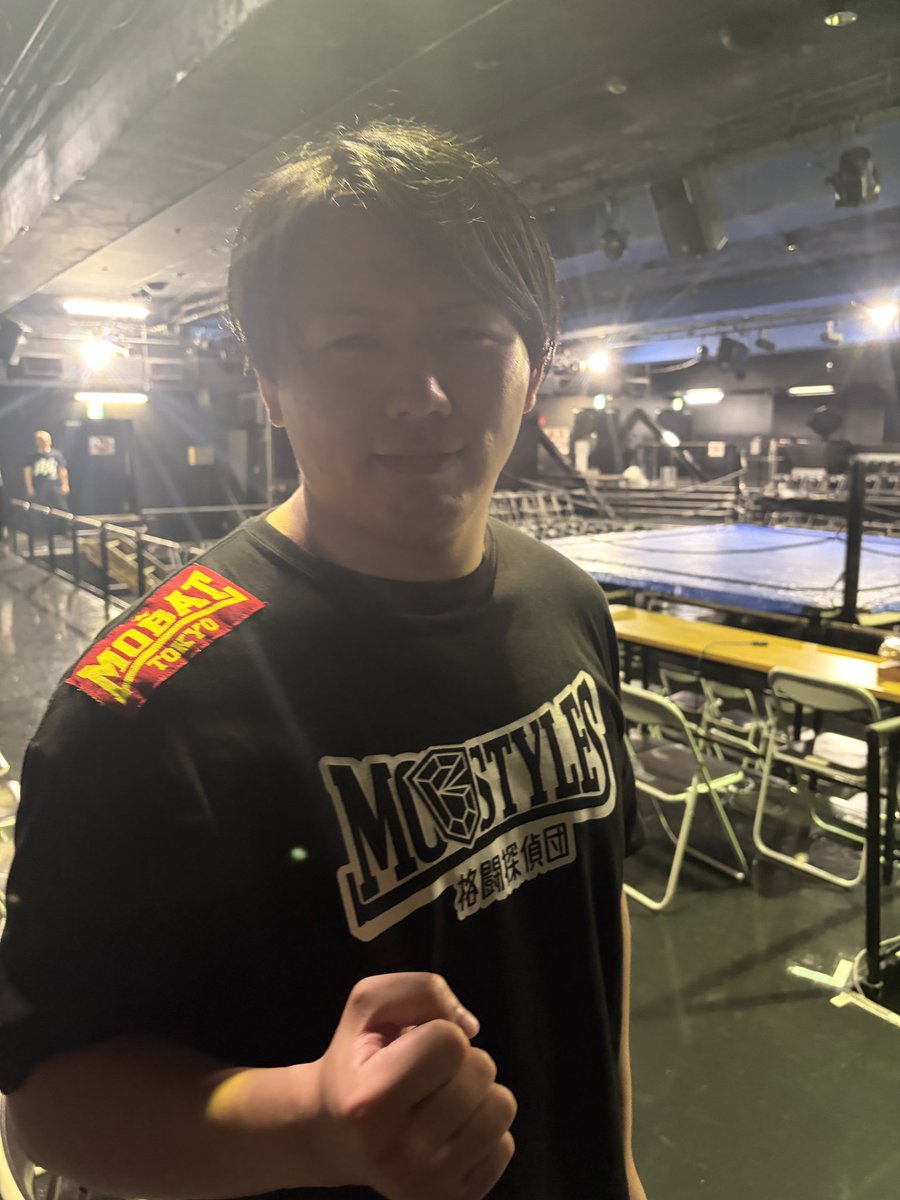 2works's tweet photo. #格闘探偵団 最後のFACEでした！佐藤光留にも久しぶりに会いました！積もる話はしなもろで！第1試合に出る若者たちが“かかっていた”中、メインに抜擢されたのはアリくん！アリくんが阿部に向かっていく姿を見て、佐藤光留に向かっていく若かりし頃の阿部が重なったなあ。MAOちゃんのエセ骨法も見れた！ https://t.co/adRYAMjeMm