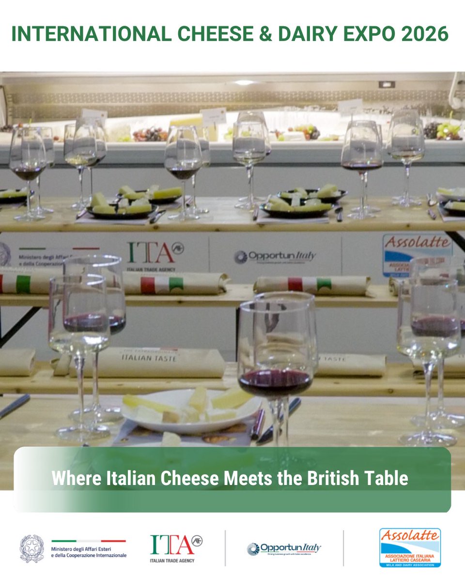 ITALondon_'s tweet photo. Italian cheese took centre stage at the International Cheese &amp; Dairy Awards 2026! 🧀🇮🇹

Together with Assolatte, the Italian Trade Agency highlighted the quality, diversity and know-how of Italy’s dairy sector to UK buyers and food professionals. https://t.co/ToH1JTWMEy