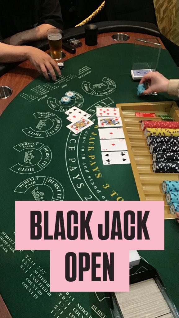 👑Black Jack OPEN👑 今日のディーラーは弱いかも⁉️ ご来店心から