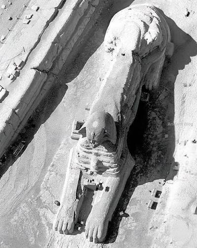 TheProjectUnity's tweet photo. Good shots of The Great Sphinx to show you just how small the head is in proportion to the body and how obvious it is that the head was re-carved. https://t.co/7jKQxCobMu