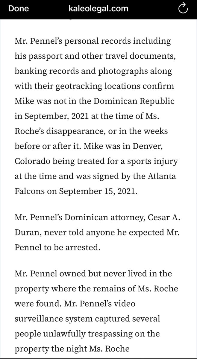 AdviserCounsel's tweet photo. A couple of weeks ago, ESPN published an article suggesting that Michael Pennel, Jr. murdered a young woman on his property. Today, they retracted that story and it appears to be 100% untrue. Just a wildly inaccurate report of the most serious allegations. https://t.co/yLrL5tqhjH