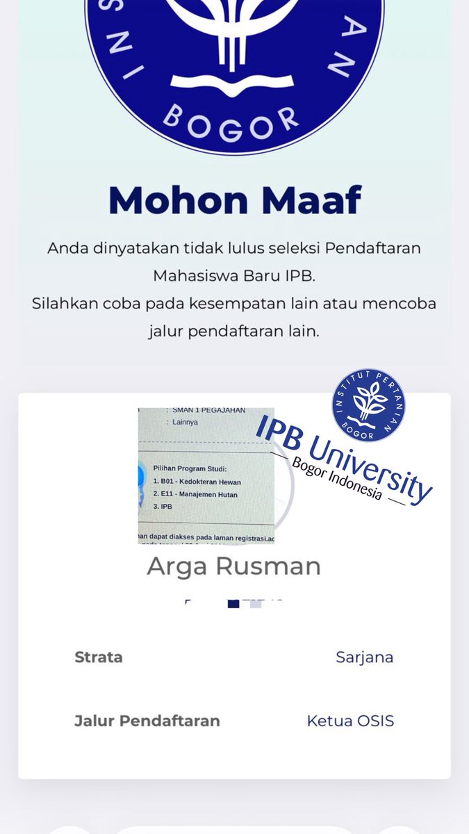 argaGamada27's tweet photo. jahatt luu 3x nolak gua @ipbofficial https://t.co/pKoq5iKY34