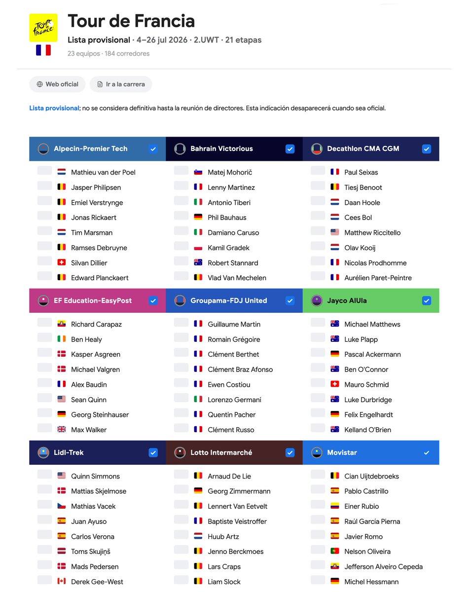 Calendario Ciclismo App (@CalCiclismo) / Posts / X
