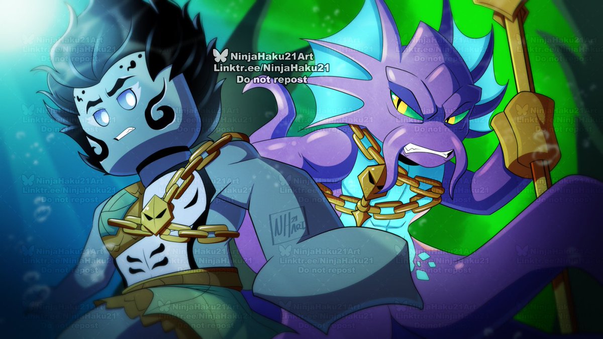 NinjaHaku21_Art's tweet photo. Brothers of the sea.

I had a need to draw these two out in LMK's style, and honestly I had tough time with Benthomaar's hair more than Kalmaar xD But it was so fun! 
Enjoy!

#Ninjago https://t.co/aIV1e8VFME