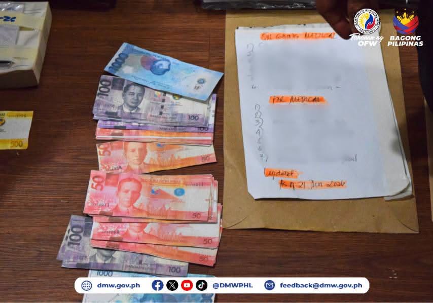 DMWPHL's tweet photo. Dalawang umano’y illegal recruiter ang naaresto sa entrapment operation na isinagawa ng DMW, katuwang ang PNP-CIDG, kasabay ng pagpapatupad ng Closure Order No. 24 sa Venancia Consultancy PTY Ltd./Venancia International Manpower, Inc.
https://t.co/HjOHpqUSoS https://t.co/7qEnYhjXNt