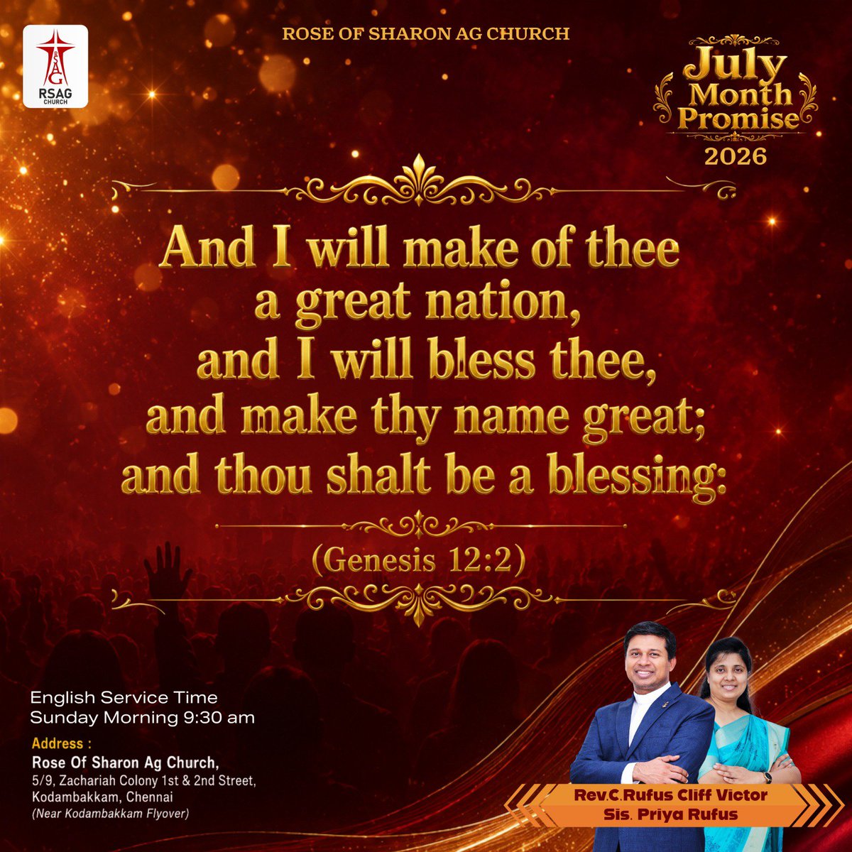 rsagchurch's tweet photo. *JULY MONTH PROMISE VERSE 2026* 🌟 | #rufuscliffvictor | #rsagchurchsundayservice | #charlesaaron https://t.co/3kIaO78UVa
