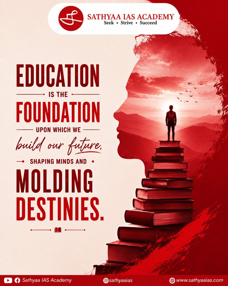 GTNAcademy's tweet photo. Education is the strongest foundation for a brighter tomorrow. 📚✨ Every lesson learned today shapes the leader you'll become.
#Education #LearningNeverStops #KnowledgeIsPower #FutureLeaders #StudyMotivation #UPSC #TNPSC #CompetitiveExams #SathyaaIASAcademy #SuccessBeginsHere https://t.co/nfgHsTIMBl