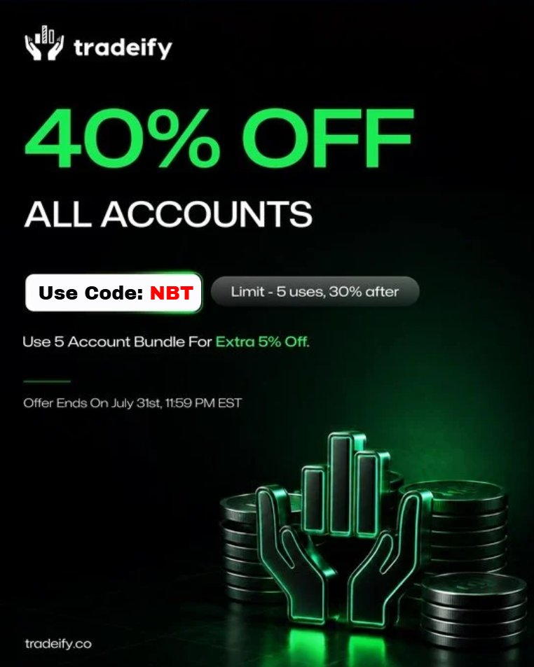 nuttybartrading's tweet photo. **Giveaway Alert**
I haven't done a giveaway in a long time, so here goes.

Will be giving away (5) 50k Tradeify Select accounts.

I will do a duck race to determine the winners (live) on Thursday 7/02 at 12:00 noon.

The only thing you need to do is comment on this tweet and follow me.

Tradeify is doing a 40% discount for your first 5 purchases!

Thank you to @Tradeify for supplying these account to do this giveaway.

https://t.co/yLyE5zZRkK