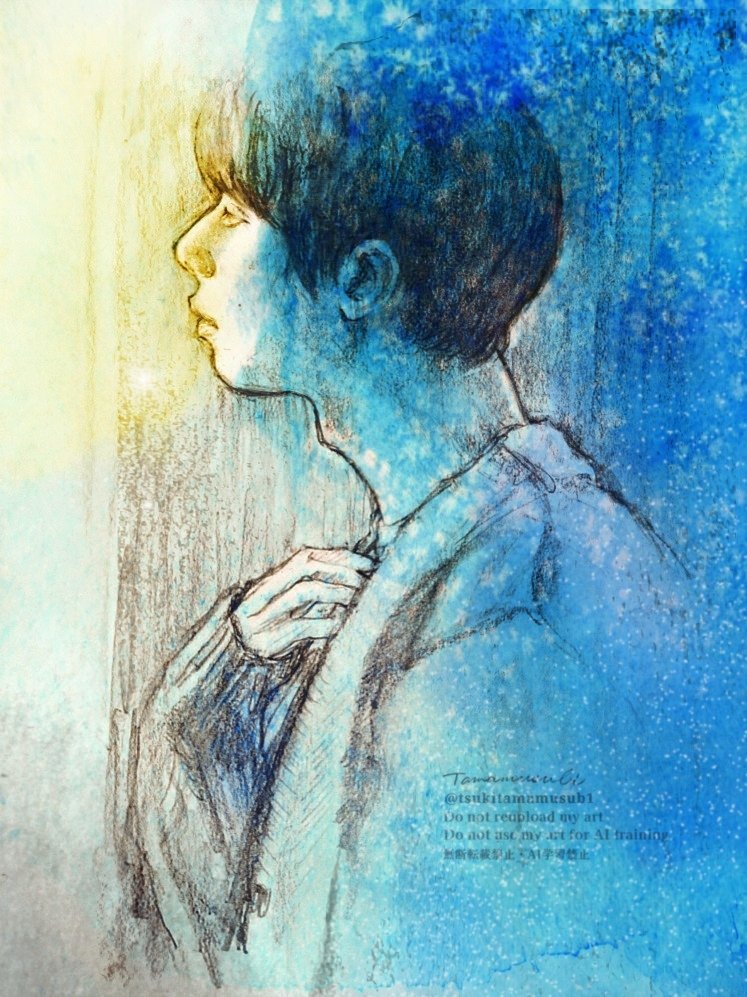 tsukitamamusub1's tweet photo. #羽生結弦選手が今日も元気で幸せでありますように
🐰🐰white🐰
以前から描きたいと思っていた横顔BRUTUSのスペシャルムービーより描かせていただきました

飛行機の窓から見える、明るい月が好きだと語るあの動画が大好きで

羽生くんこそが月のようだと、優しい世界へ進む道標のようだと感じています https://t.co/nIqfzmw8kS