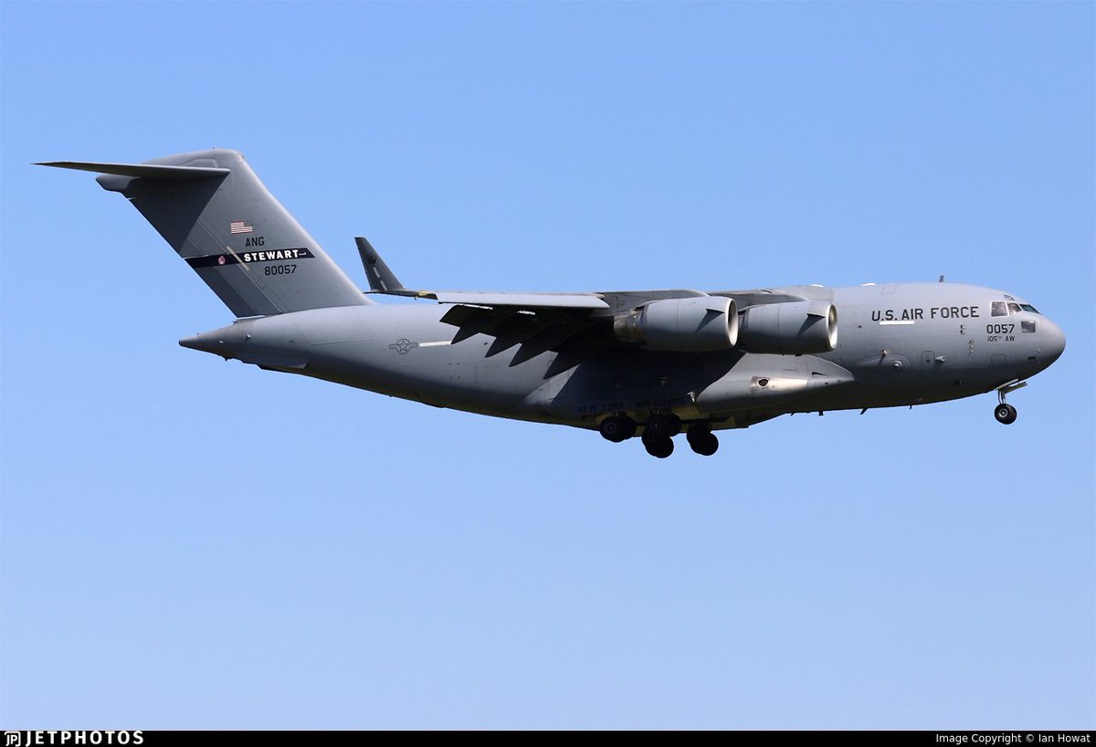 Arrest_Maduro's tweet photo. 🇺🇲U.S. Air Force C-17A Globemaster III, reg. 98-0057, hex #AE0803, código de llamada RCH715, procedente de McGuire AFB y con destino a Maiquetía🇻🇪. https://t.co/v9Y3uZ8yCo