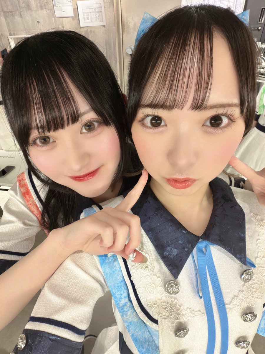 Bell__Haruna's tweet photo. すいと並ぶとプリキュアみたいなんだ❤️💙 https://t.co/03pqDh3TAW