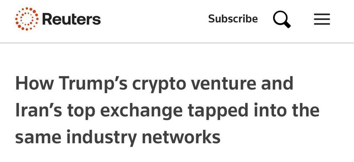 Dovydas44444's tweet photo. 🇺🇸🇮🇷 If you thought US President Donald Trump’s interests do not overlap with those of Iran’s government, think again. 

A Reuters investigation has found overlapping use of major blockchain networks linking businesses tied to Iran and crypto ventures associated with the family of Donald Trump.

The report focuses on how Iran’s largest crypto exchange, Nobitex, has moved billions of dollars through widely used blockchain systems such as Tron and BNB Chain, while those same networks are supported by figures and companies connected to Trump-linked crypto ventures.

The findings highlight how decentralised financial infrastructure can be used simultaneously by state-linked entities under sanctions and 
commercial crypto projects.

The report notes that individuals and firms connected to major crypto ecosystems, including Tron founder Justin Sun and Binance founder Changpeng Zhao, have also been involved in supporting crypto projects linked to Trump family ventures.

Zhao was convicted in US of money laundering in 2023 and Binance was also ordered to pay $4.3 billion settlement to US government. But enforcement against him was dropped by SEC in 2025, as Trump came back to power. Zhao also served a brief sentence of 4 months of imprisonment but was personally pardoned by Trump in October 2025.

Should crypto networks:

A) Be allowed to operate by way of business as usual;

B) Face stricter oversight, especially when they intersect with sanctioned economies, money laundering, terrorism financing, and politically exposed figures;

C) Other?