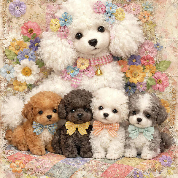 nevada2008's tweet photo. Poodle With Pups-https://t.co/4Ve2kwpUjc https://t.co/fl7yFeAZYg