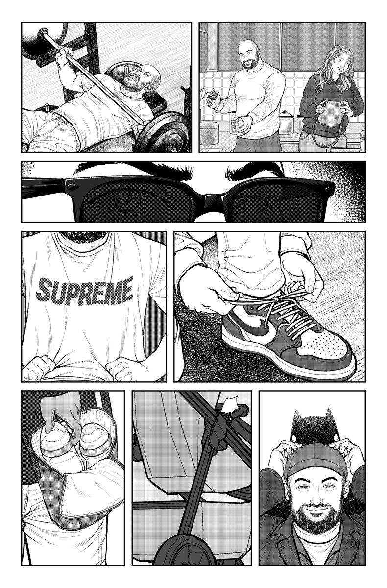 Gustavomeloart's tweet photo. Father’s Day commission.

Black &amp; white comic pages.
#fathersday #comic #commission #ink #digitalart #clipstudiopaint https://t.co/8vtE4Z8OdR