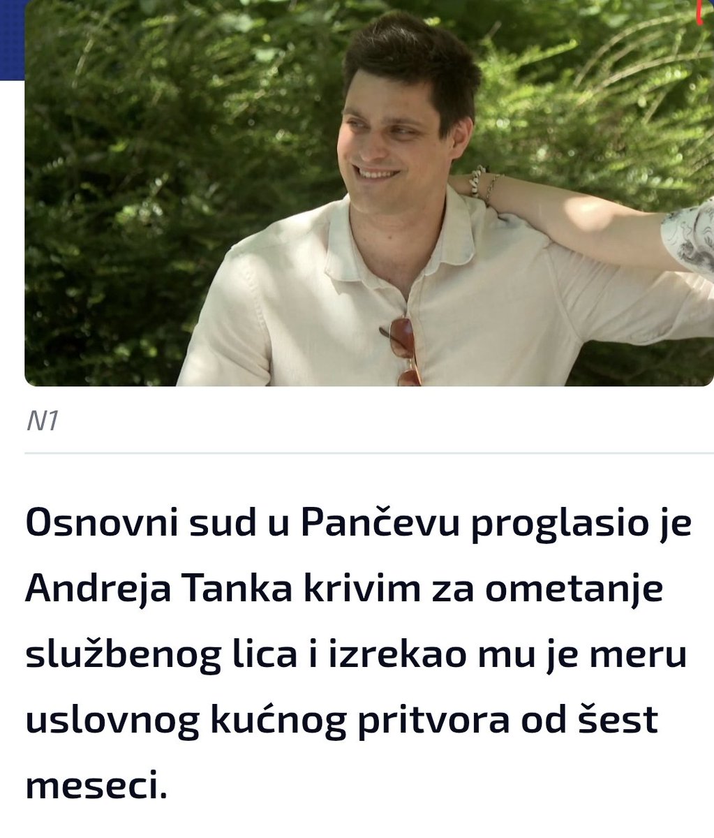 BiljanaLuki's tweet photo. To je taj stepen iskompleksiranosti i paćeništva,
ne može da oprosti Andreju Tanku što je sve ono što bi on želeo da bude. https://t.co/Krzt0JK4Lc