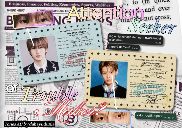 dahayudunia's tweet photo. Attention Seeker, or Trouble Maker?
— #tones series au, 2026

© dahayudunia https://t.co/YFCoeawPAO