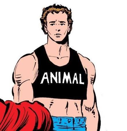 rey_skywalkerrr's tweet photo. acting like this while johnny wears peter’s infamous “animal” shirt oh right https://t.co/Z6SHzjaodR