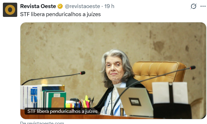 FagnerShapiro's tweet photo. @Metropoles No final todos irão comemorar...menos o povo, q venham mais impostos para sustentar a corrupção e os penduricalhos! https://t.co/SfDRExh7D2