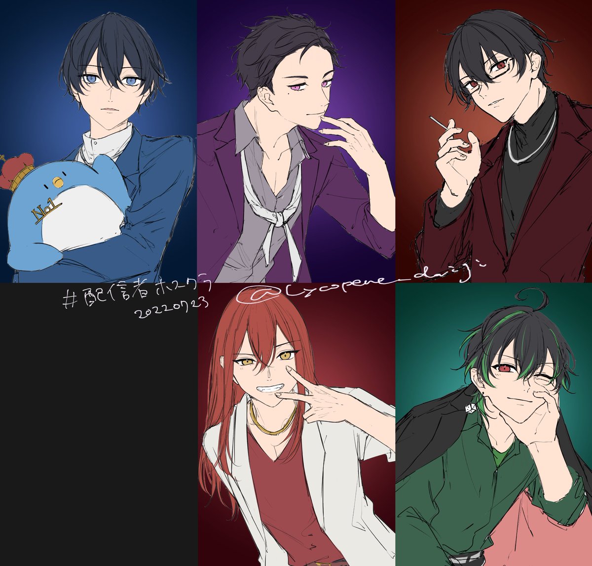 Lycopene_daiji's tweet photo. ラフだけ描いてから年単位で放置してる絵などを、供養…… https://t.co/TnbYMVGGnt