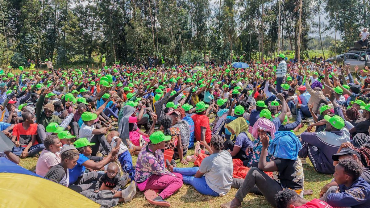 methumuhia's tweet photo. We are leaving no stone unturned. We are painting Olkalou green. 
Sammy Douglas Kamau Waweru - Ngotho is 15 days away from Bunge. 

Rùrìrì vs William Samoei Ruto https://t.co/JF1Ixtg5x8