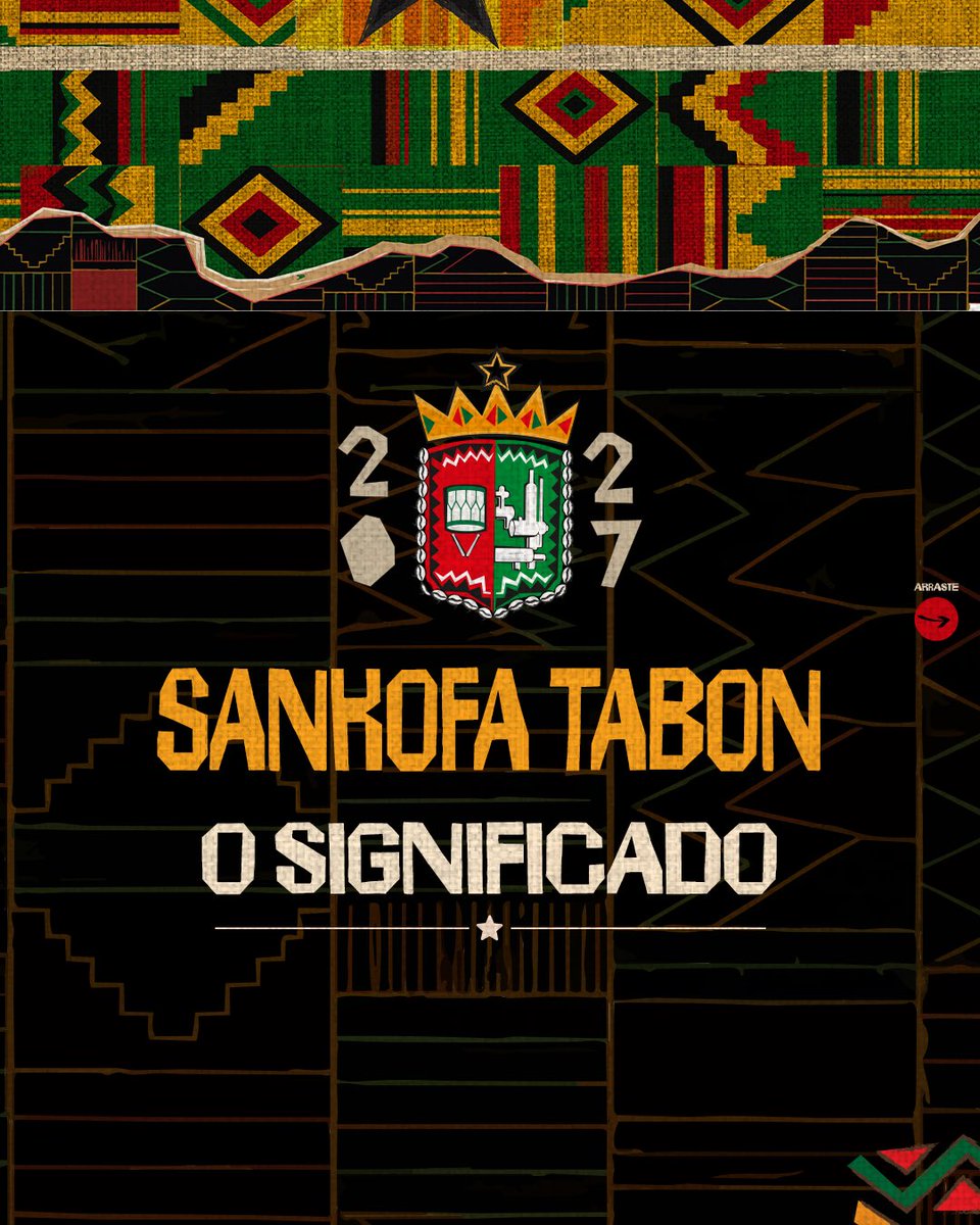 Granderio's tweet photo. Um chamado. Uma missão. Toda a ancestralidade da Grande Rio rumo ao #Carnaval2027! ★ https://t.co/gfVsfhDdC9