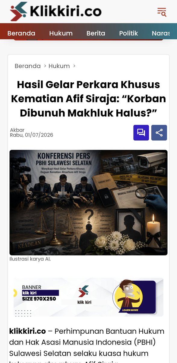 Astrosquerpants's tweet photo. 📢 DARURAT KEADILAN

253 hari sejak Almarhum aba kami (Afif Siraja) ditemukan meninggal dengan kondisi tubuh penuh luka, belum ada kejelasan yang mampu menenangkan hati keluarga yang ditinggalkan. https://t.co/B1xpZTozCe