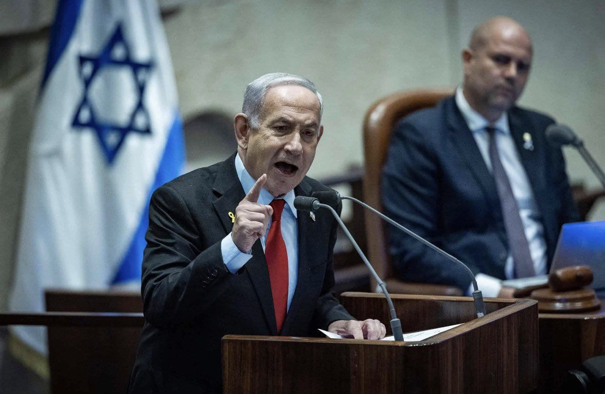 GlobalNNews's tweet photo. BREAKING: Netanyahu says Israel should eventually stop relying on U.S. aid and move toward full financial independence https://t.co/q7yeOAiPx0