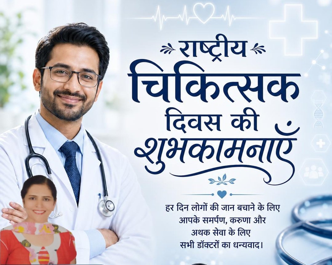 harjitkaur9811's tweet photo. On the occasion of Doctors' Day, we express our heartfelt gratitude to all doctors for their selfless service,dedication. We salute every doctor for their invaluable contribution to society and wish them good health success&amp; happiness.Happy Doctors' Day to all ourreal heroes https://t.co/VztxMjr5G8