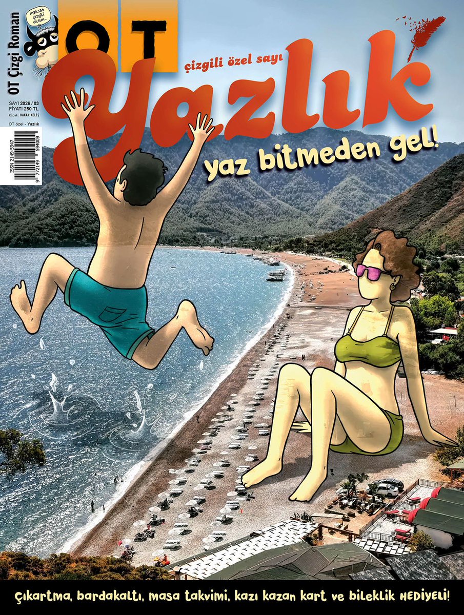 otdergi's tweet photo. Hoş geldin Temmuz ☀️ Yaz bitmeden gel! OT YAZLIK çizgili özel sayımız çıktı! İyi tatiller, keyifli okumalar 📚 #OTdergi

Kapak illüstrasyonlar ✍️ #HakanKeleş https://t.co/7d5ssMFpL1