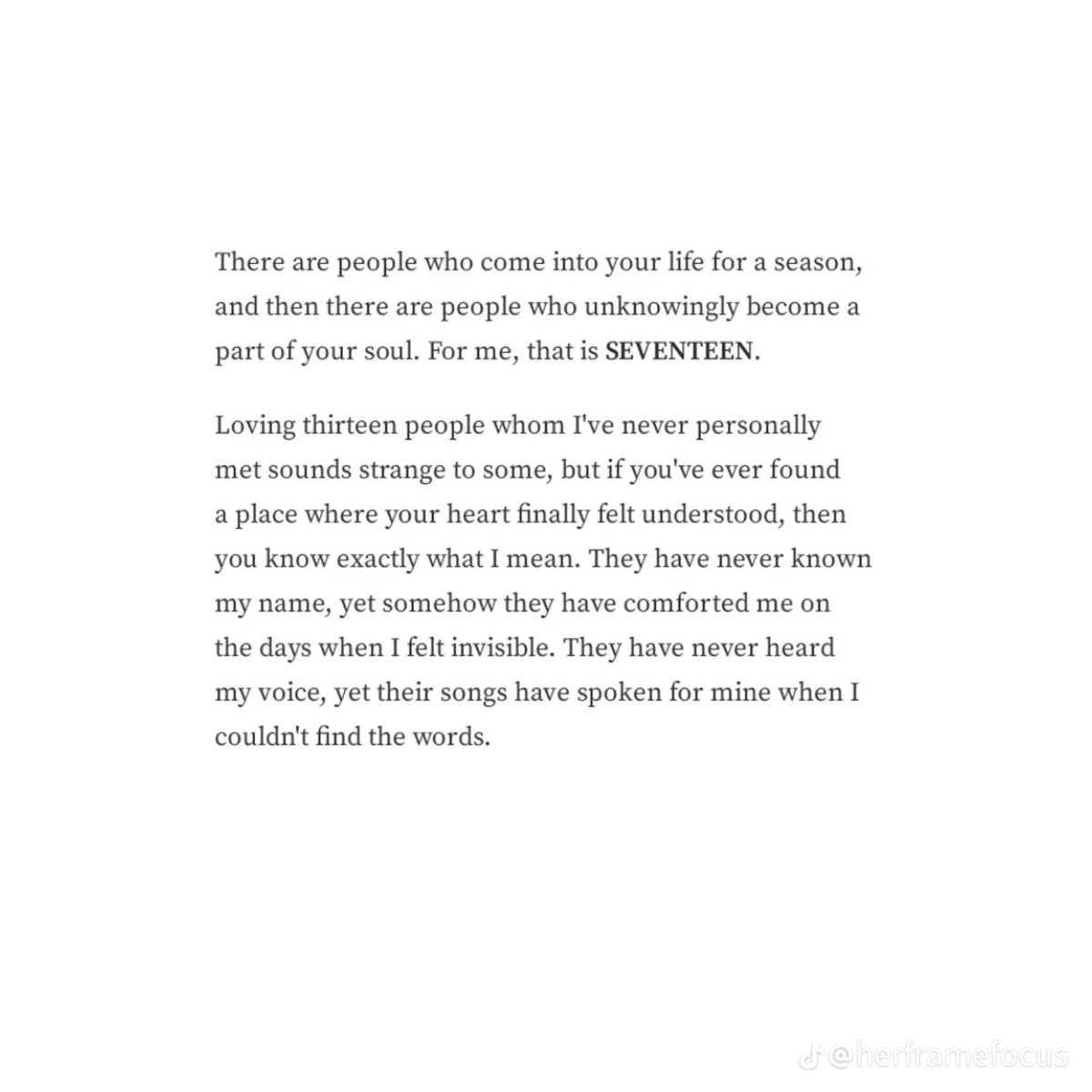 lovingsvntn's tweet photo. saw this on tiktok and it made me really emotional af. 🥺

there are words that i wanted to say to svt, and these posts says it all.

thank you so much, seventeen for everything. let’s meet and see each other again on 2028!! 🫂🤍 https://t.co/tYyJvEKFOO