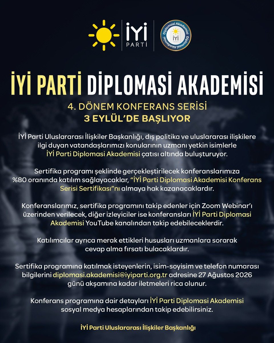iyidiplomasi's tweet photo. Başvurularınızı bekliyoruz... https://t.co/xQPPokYj8A