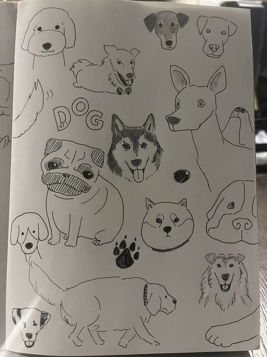 19日目 #絵日記 #イラスト #犬 #dog #illust #art