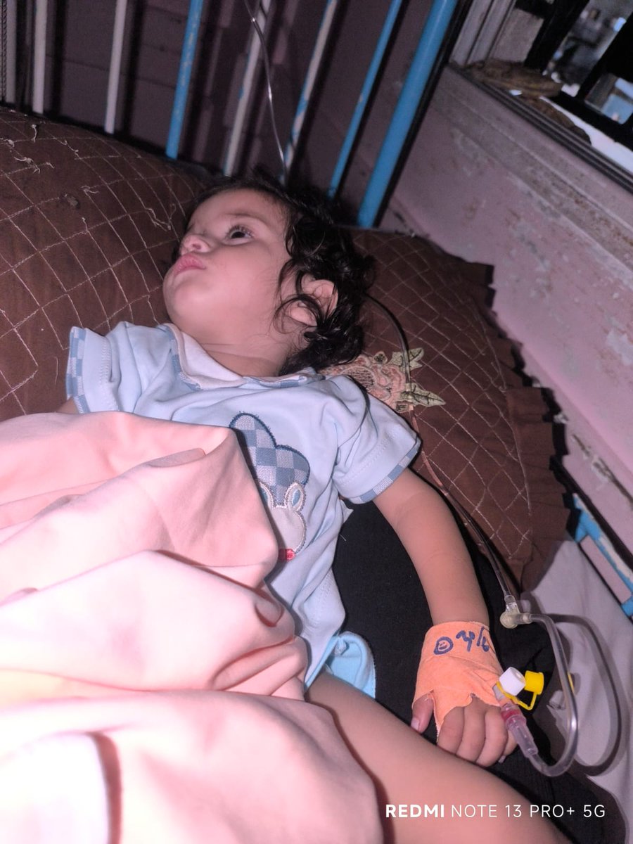 Samar_in_Gaza's tweet photo. I look at my baby girl, Rahaf, and all I can think is: What more can I do?

I've written dozens of appeals, knocked on every door I know, and I'm still trying for her every single day. But the heartbreaking truth is, we still need $500 to cover her treatment, tests, and the nutrition she urgently needs.

It pains me to see my baby struggling with such weakness and malnutrition while I'm unable to provide what she needs to recover.

I'm not asking for much. If you can help with any amount, it would mean more to us than you can imagine. And if you can't, please share this message; it might reach someone who can help this baby girl who doesn't understand why all this is happening to her.

I pray that God protects all your children and grants my baby a full recovery. 🙏
https://t.co/ccwXQU6rVF