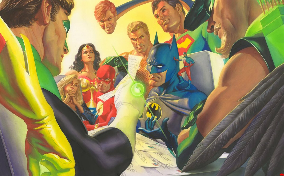 redbearuk's tweet photo. "JLA Mailroom" fine art print by Alex Ross was a 2025 San Diego Comic-Con exclusive featuring the Justice League.
#DC #comics #JusticeLeague #AlexRoss https://t.co/h7m0FqCcqa