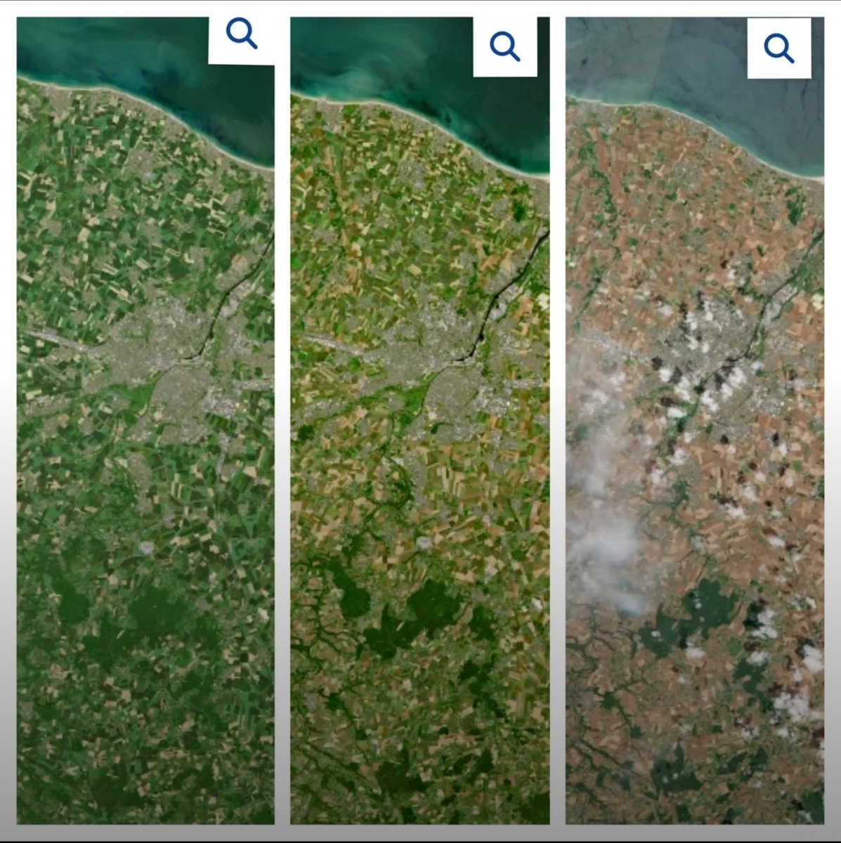 GeoTales_'s tweet photo. France 🇨🇵 - C'est l'été...

Un peu de Normandie ici en un "triptyque" glaçant... Pourtant tout crame.

22 mai 26   -   13 juin 26   -   29 juin 26 https://t.co/OpSUHcSvj8