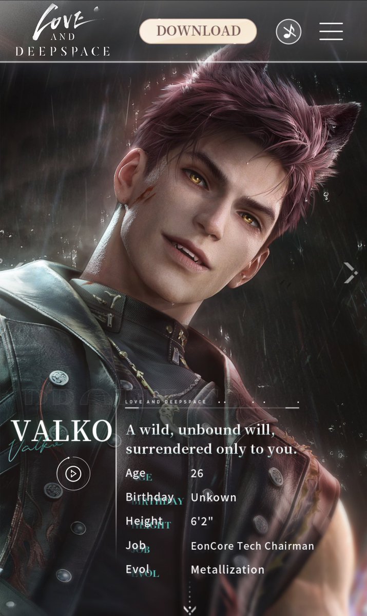 AcuteQuartet's tweet photo. @Love_Deepspace #bringbackvalko https://t.co/w3F42dNMp7