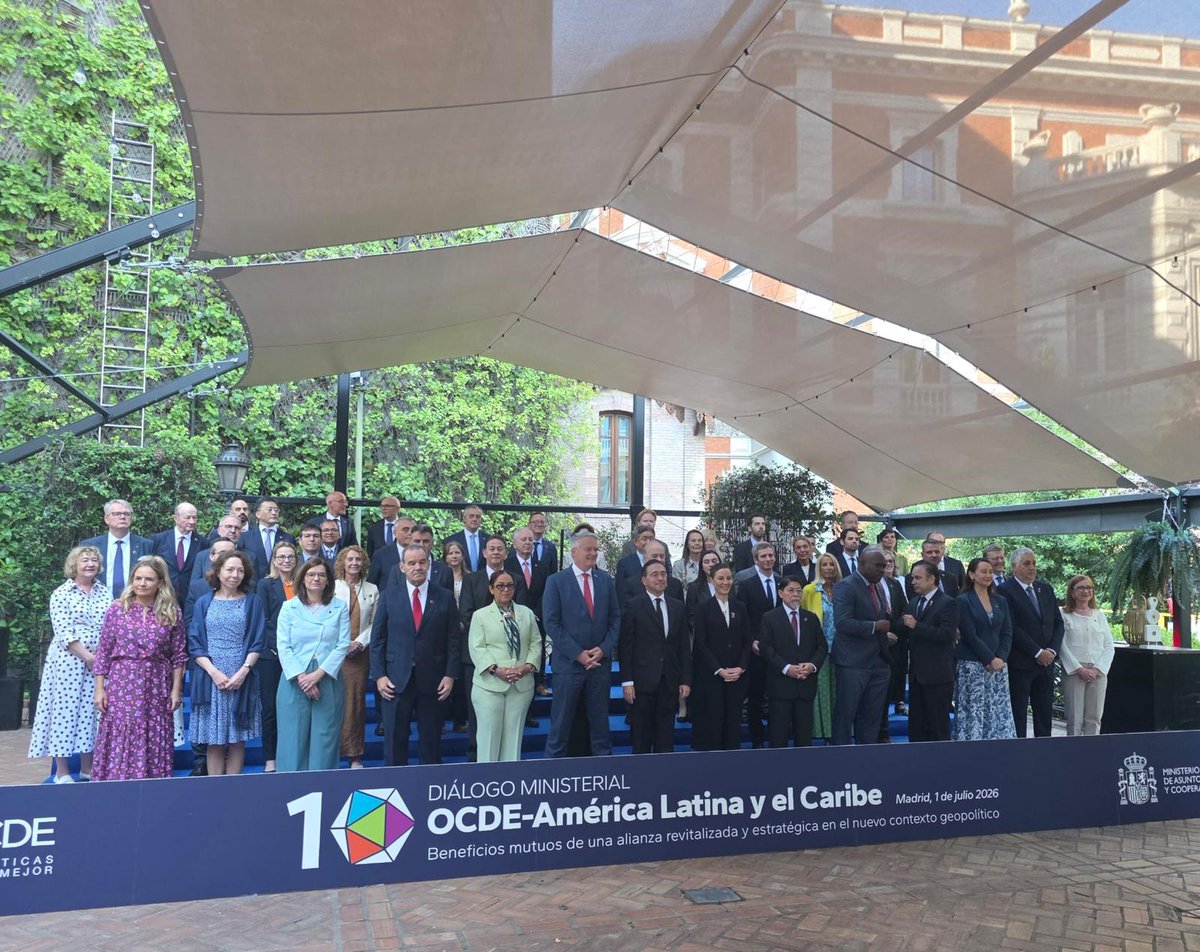 MarieChatardova's tweet photo. Dnes jsem v Madridu na ministerském zasedání @OECD se zeměmi Latinské Ameriky a Karibiku, u příležitosti 10. výročí Regionálního programu OECD pro tento region. Jménem ČR jsem se zapojila do debaty o tom, jak posílit reformy a partnerství ve stávajícím geopolitickém kontextu. https://t.co/H8W5yVdf6M