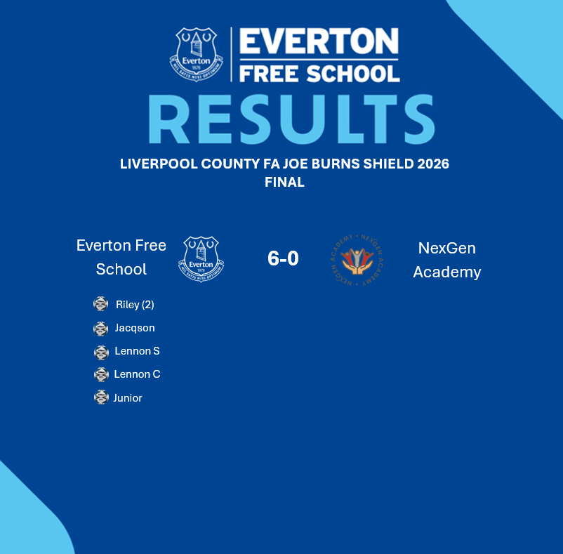 EvertonSchool's tweet photo. 🏆LEAGUE &amp; CUP CHAMPIONS🏆

Another fantastic year on the pitch for our Year 9, 10 &amp; 11 students who today made history becoming the first team to win the @Liverpool_CFA  league and cup for three consecutive seasons! Our staff are extremely proud of their achievements! #NSNO 🔵⚽️ https://t.co/oFK1vwFcSG