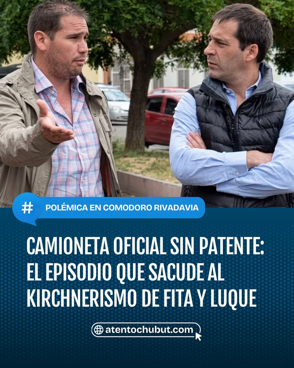 AtentoChubut's tweet photo. 🚨 CAMIONETA OFICIAL SIN PATENTE: EL EPISODIO QUE SACUDE AL KIRCHNERISMO DE FITA Y LUQUE

El hijo de un diputado kirchnerista fue identificado por la Policía manejando un vehículo oficial de la Legislatura sin la chapa patente colocada. Aunque el procedimiento terminó sin sanciones, el episodio generó una fuerte repercusión política.

Una camioneta oficial de la Legislatura del Chubut quedó en el centro de la polémica este martes en Comodoro Rivadavia. El conductor fue identificado por la Policía como Aarón Fita, hijo del diputado provincial Gustavo Fita, luego de un operativo realizado en el barrio Máximo Abásolo.

El procedimiento comenzó tras un pedido de colaboración de la Policía de Rada Tilly para localizar una Toyota Hilux blanca que circulaba sin la chapa patente colocada y que, según el parte oficial, no había detenido su marcha ante las señales sonoras de un móvil policial.

Una vez identificado el conductor, intervino la División Sustracción de Automotores, que confirmó que el vehículo pertenece a la Honorable Legislatura del Chubut y que toda la documentación estaba en regla. Fita explicó que había retirado la patente ese mismo día y que todavía la llevaba dentro del habitáculo porque aún no había sido colocada.

Si bien el procedimiento finalizó sin medidas adicionales, el episodio volvió a instalar el debate sobre el uso de los vehículos oficiales y generó repercusiones políticas al involucrar al hijo de uno de los principales referentes del kirchnerismo de Comodoro Rivadavia.

https://t.co/sZFiuCc46j💻