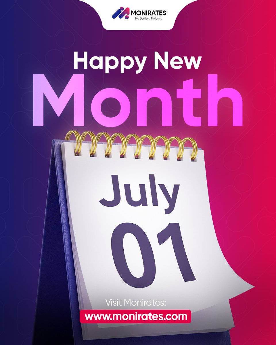 Monirates's tweet photo. Happy New Month! 🥳 

July is here, and it's time to unlock new financial milestones.

With Monirates, your goals have no borders and your growth has no limit 🌍⚡️. 

Let's make this month exceptional!

Ready to scale? Let’s talk: https://t.co/YDiUzgrtpr
#Monirates https://t.co/0xQVBSyp72