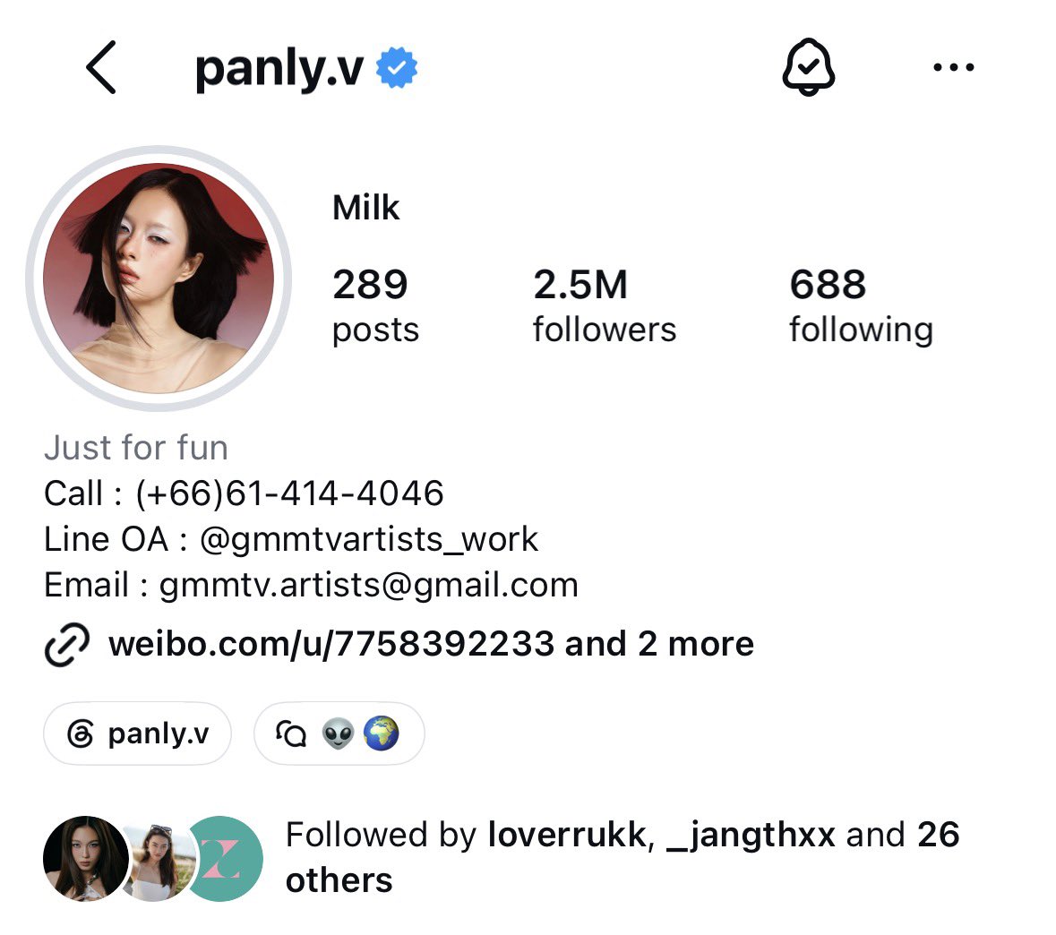 milkpansa_ph's tweet photo. Starting her birth month with 2.5M followers on IG 🥳 Congratulations na kaa P'Milk~💚 @panlyyy 

If you haven't followed her yet, here's her IG: https://t.co/rkGgO457cU 

#MilkPansa #มิ้ลค์พรรษา #mimiv https://t.co/TXllfUq80d