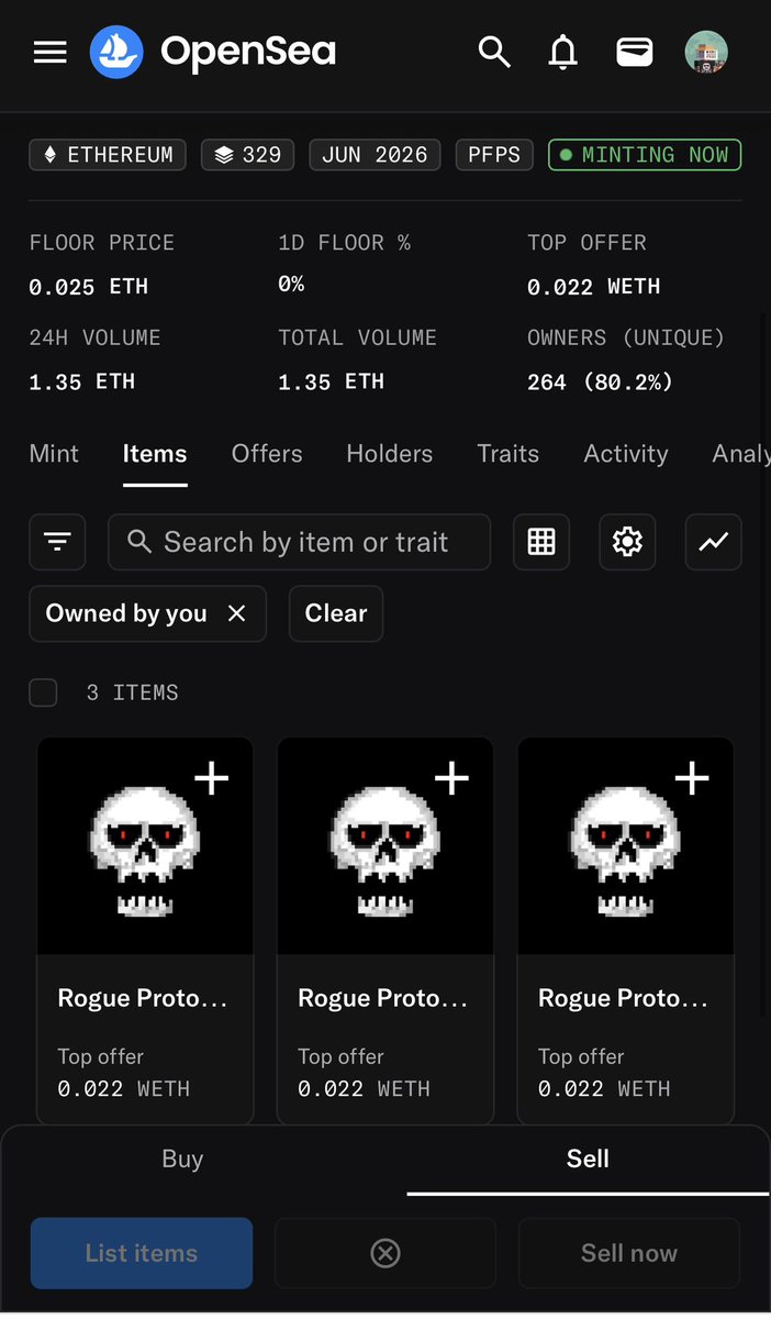 Heady_Lele's tweet photo. Fantastic job by @ticklesnarf10 on the allocation for Rogue Protocol. If you had FCFS you were able to hit without bots. Got my 3. Let @savages__111 cook 🔥🔥🔥 https://t.co/WN7e3xVwDX