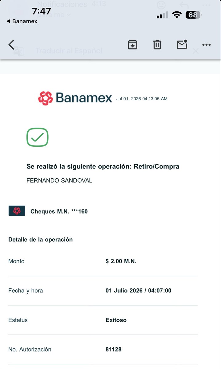 PsyBrg's tweet photo. ¿Y ahora qué fue? Sina esa hora estaba dormido 🙄 @BanamexContacto @banamex https://t.co/eomlYKXndq
