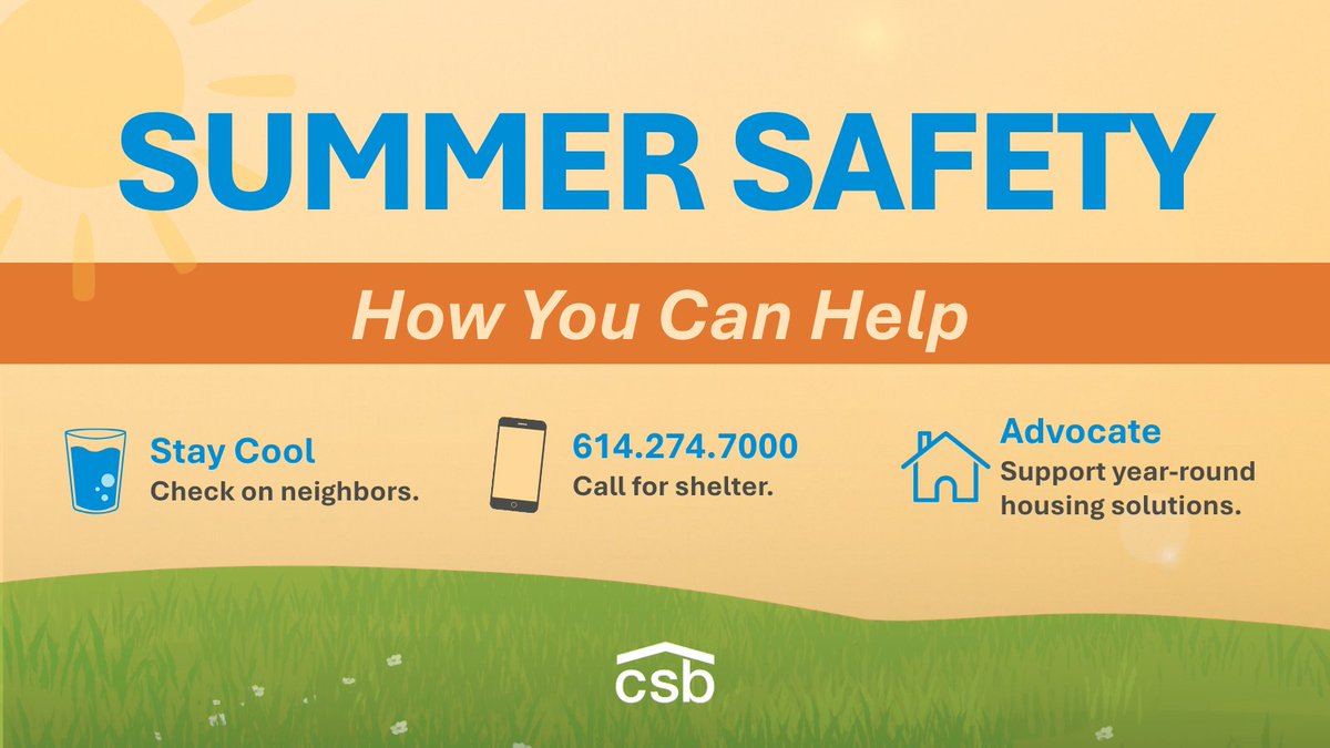 CommShelterBd's tweet photo. This week's dangerous heat can be life-threatening for people experiencing homelessness. Check on your neighbors, stay hydrated, and if someone needs shelter in Columbus or Franklin County, call the Homeless Hotline: 614.274.7000. More resources: https://t.co/7AYZ79V6AY https://t.co/G3gGBcXIv9