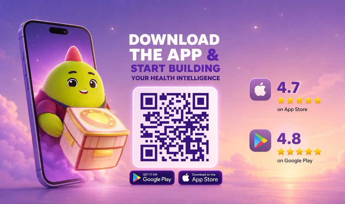 sleepagotchi's tweet photo. Your health data tells a story.

Sleepagotchi helps you understand it.

Download the app and start building your health intelligence 🦖💜 https://t.co/M8gnjPNkSW